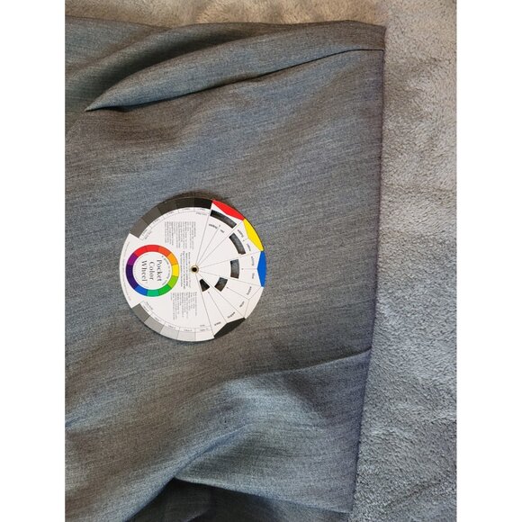 Cato Women Pants 22WP Petite Plus Wide Leg Gray Poly Blend Zip Fly GRA30E - Picture 7 of 9